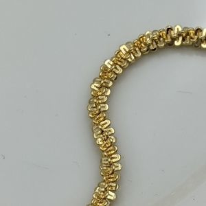 Vintage 14kt Gold Plated Box Twist Chain Necklace